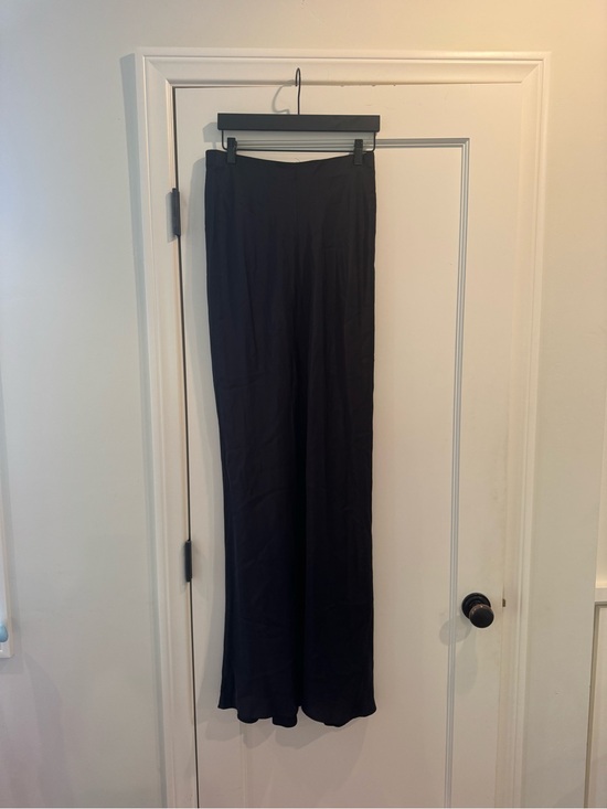 L'AGENCE Pants - L'AGENCE Black Wide-Leg Trousers - Effortless Silhouette